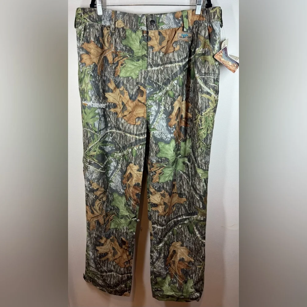 NWT Mossy Oak Whitewater Rainblocker Men's‎ Camouflage Pants Size 2XL